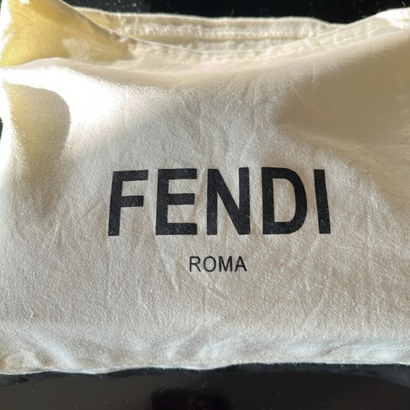 Fendi chain wallet 7 x 5 inches and half barely used  Studded  Bag with Fur - Picture 10 of 10